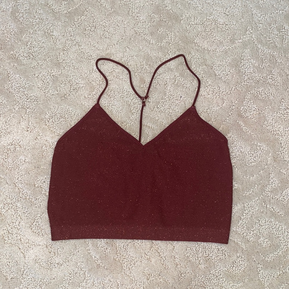 Colsie glittery crop top (XS)